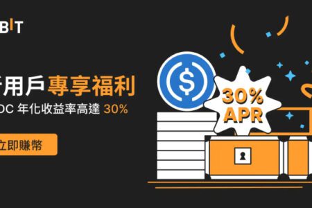 Bybit 新用戶福利活動，USDC 年化收益率高達 30%